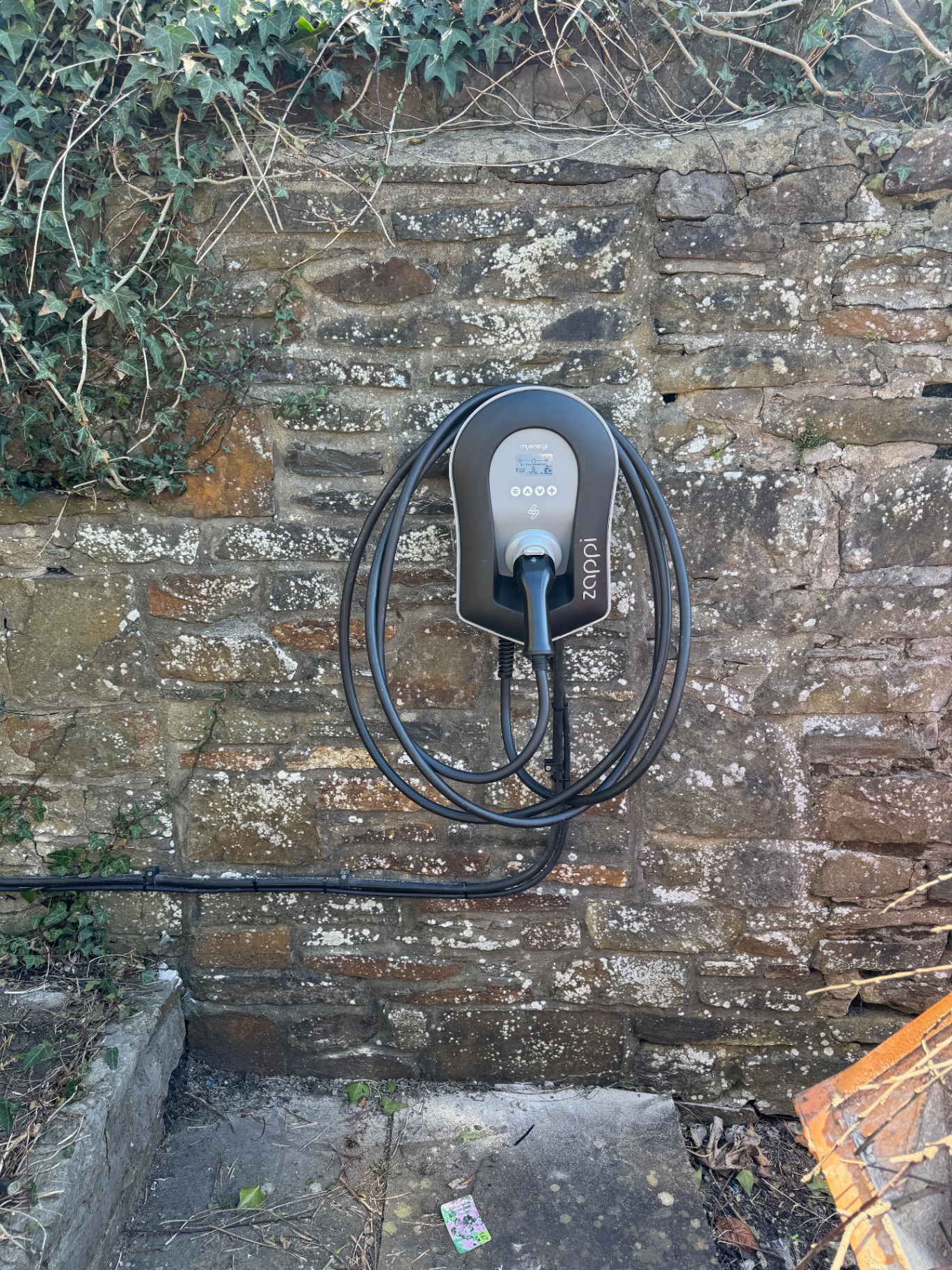 Stone Wall Zappi Installation