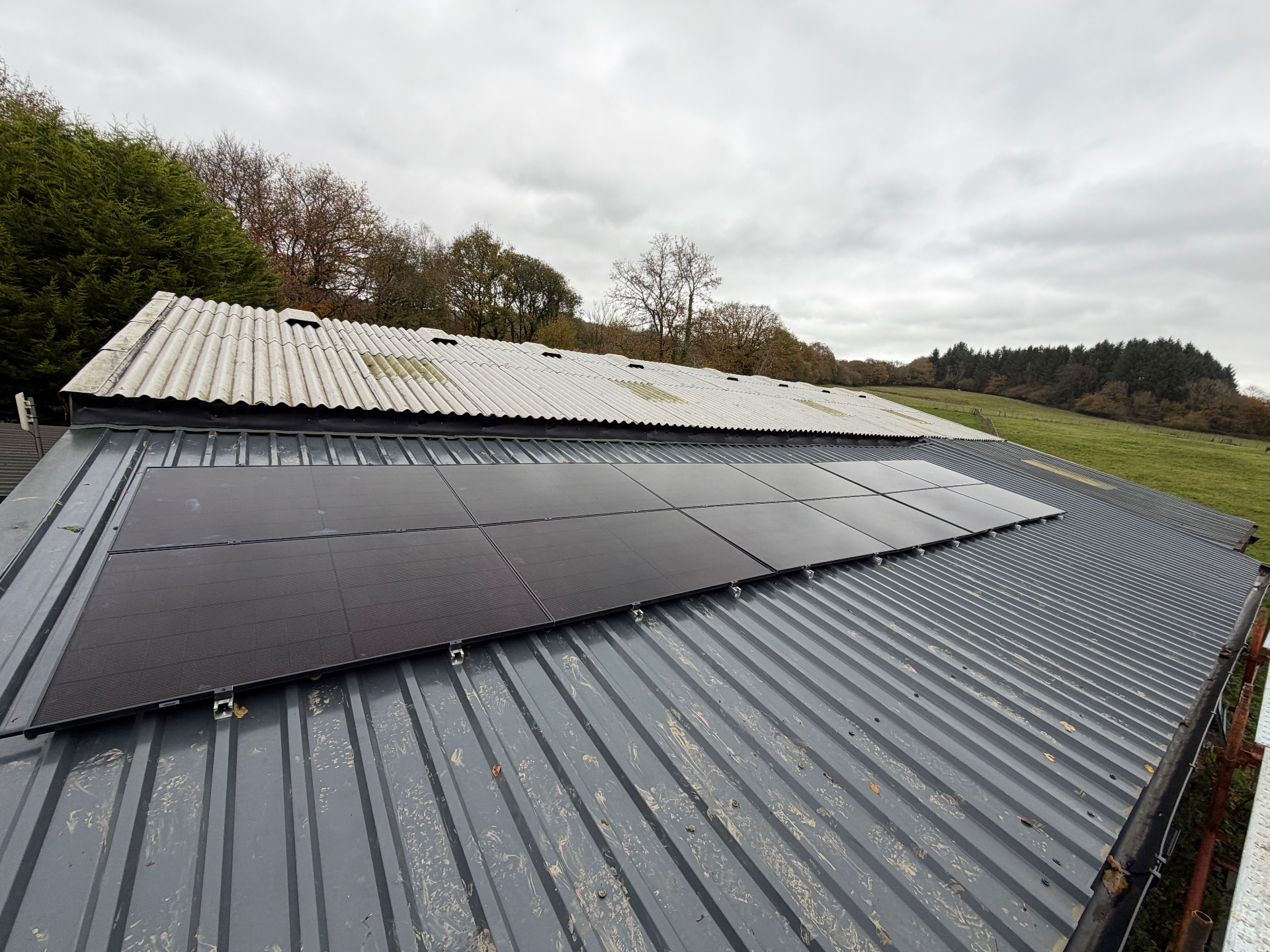 Shed Roof Solar with Automatic Changeover