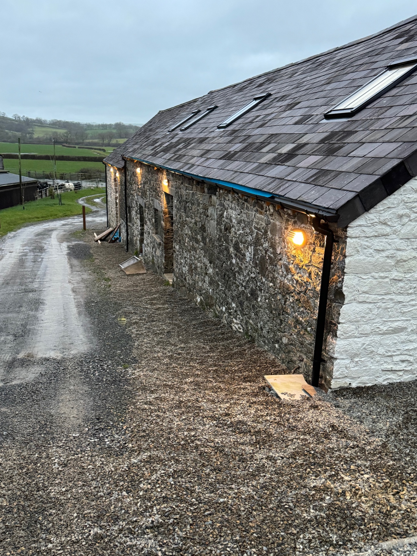 Barn Side Elevation Lighting
