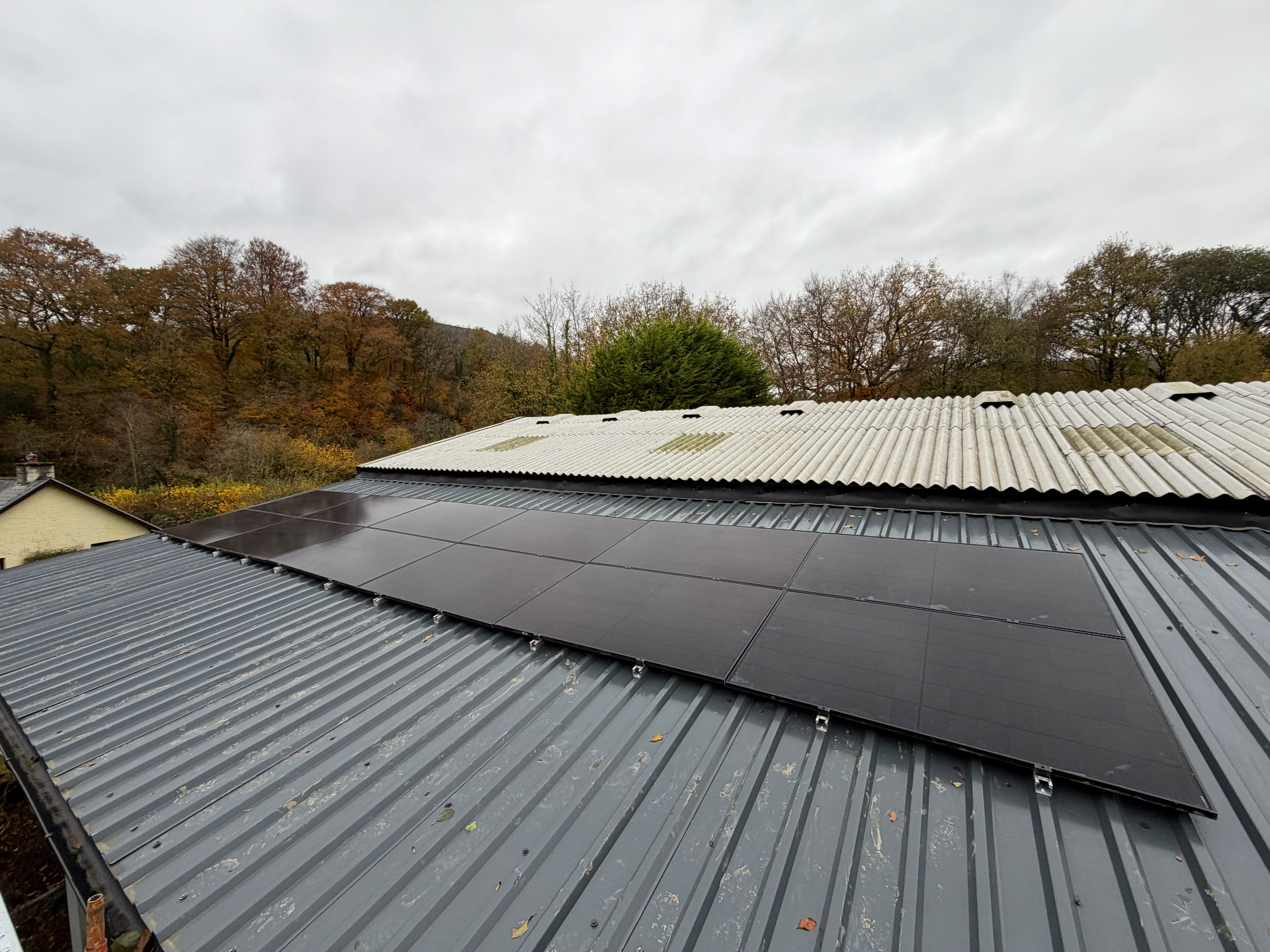 Completed Shed Roof Array